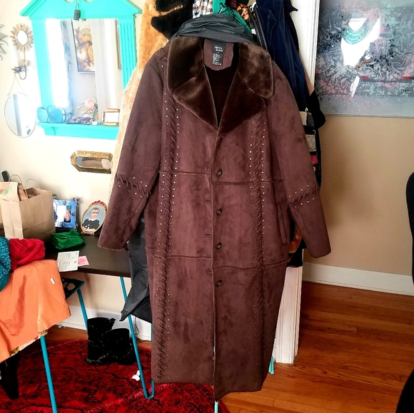 VTG Style NWOT Dennis Basso Brown Fur Coat - Picture 2 of 8